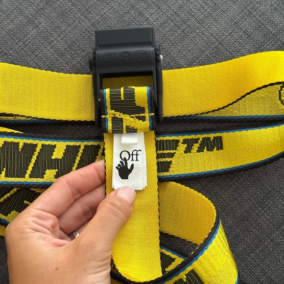 Off-White Yellow Industrial Belt - Picture 4 of 7